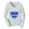 Ladies Long Sleeve Fan Favorite V Neck Tee Thumbnail