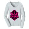 Ladies Long Sleeve Fan Favorite V Neck Tee Thumbnail