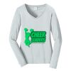 Ladies Long Sleeve Fan Favorite V Neck Tee Thumbnail