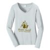 Ladies Long Sleeve Fan Favorite V Neck Tee Thumbnail