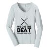 Ladies Long Sleeve Fan Favorite V Neck Tee Thumbnail