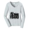 Ladies Long Sleeve Fan Favorite V Neck Tee Thumbnail