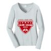 Ladies Long Sleeve Fan Favorite V Neck Tee Thumbnail