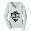 Ladies Long Sleeve Fan Favorite V Neck Tee Thumbnail