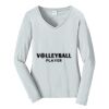 Ladies Long Sleeve Fan Favorite V Neck Tee Thumbnail