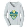 Ladies Long Sleeve Fan Favorite V Neck Tee Thumbnail