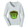 Ladies Long Sleeve Fan Favorite V Neck Tee Thumbnail