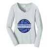 Ladies Long Sleeve Fan Favorite V Neck Tee Thumbnail