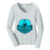 Ladies Long Sleeve Fan Favorite V Neck Tee Thumbnail