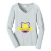 Ladies Long Sleeve Fan Favorite V Neck Tee Thumbnail