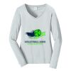 Ladies Long Sleeve Fan Favorite V Neck Tee Thumbnail