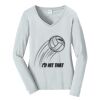 Ladies Long Sleeve Fan Favorite V Neck Tee Thumbnail