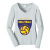 Ladies Long Sleeve Fan Favorite V Neck Tee Thumbnail