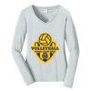 Ladies Long Sleeve Fan Favorite V Neck Tee Thumbnail