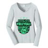 Ladies Long Sleeve Fan Favorite V Neck Tee Thumbnail