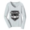 Ladies Long Sleeve Fan Favorite V Neck Tee Thumbnail