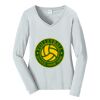 Ladies Long Sleeve Fan Favorite V Neck Tee Thumbnail