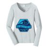 Ladies Long Sleeve Fan Favorite V Neck Tee Thumbnail