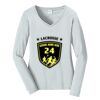 Ladies Long Sleeve Fan Favorite V Neck Tee Thumbnail