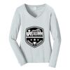 Ladies Long Sleeve Fan Favorite V Neck Tee Thumbnail