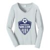 Ladies Long Sleeve Fan Favorite V Neck Tee Thumbnail