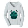 Ladies Long Sleeve Fan Favorite V Neck Tee Thumbnail