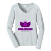 Ladies Long Sleeve Fan Favorite V Neck Tee Thumbnail