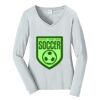 Ladies Long Sleeve Fan Favorite V Neck Tee Thumbnail