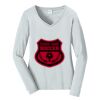 Ladies Long Sleeve Fan Favorite V Neck Tee Thumbnail