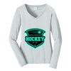 Ladies Long Sleeve Fan Favorite V Neck Tee Thumbnail