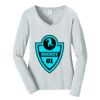 Ladies Long Sleeve Fan Favorite V Neck Tee Thumbnail