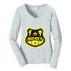 Ladies Long Sleeve Fan Favorite V Neck Tee Thumbnail