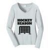 Ladies Long Sleeve Fan Favorite V Neck Tee Thumbnail