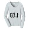 Ladies Long Sleeve Fan Favorite V Neck Tee Thumbnail