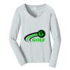 Ladies Long Sleeve Fan Favorite V Neck Tee Thumbnail