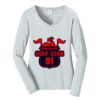 Ladies Long Sleeve Fan Favorite V Neck Tee Thumbnail