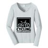 Ladies Long Sleeve Fan Favorite V Neck Tee Thumbnail