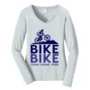 Ladies Long Sleeve Fan Favorite V Neck Tee Thumbnail