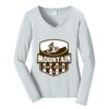 Ladies Long Sleeve Fan Favorite V Neck Tee Thumbnail