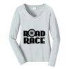 Ladies Long Sleeve Fan Favorite V Neck Tee Thumbnail