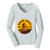 Ladies Long Sleeve Fan Favorite V Neck Tee Thumbnail