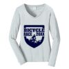 Ladies Long Sleeve Fan Favorite V Neck Tee Thumbnail