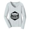 Ladies Long Sleeve Fan Favorite V Neck Tee Thumbnail