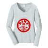 Ladies Long Sleeve Fan Favorite V Neck Tee Thumbnail