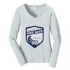 Ladies Long Sleeve Fan Favorite V Neck Tee Thumbnail