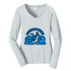 Ladies Long Sleeve Fan Favorite V Neck Tee Thumbnail