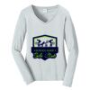 Ladies Long Sleeve Fan Favorite V Neck Tee Thumbnail