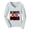 Ladies Long Sleeve Fan Favorite V Neck Tee Thumbnail