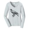 Ladies Long Sleeve Fan Favorite V Neck Tee Thumbnail