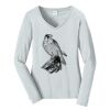 Ladies Long Sleeve Fan Favorite V Neck Tee Thumbnail